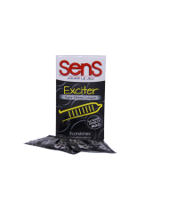 Condón Sens Exciter con Estrías x 3 Unidades