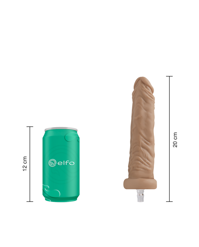 Dildo Jax Caramelo Compatible con Lovense Machine