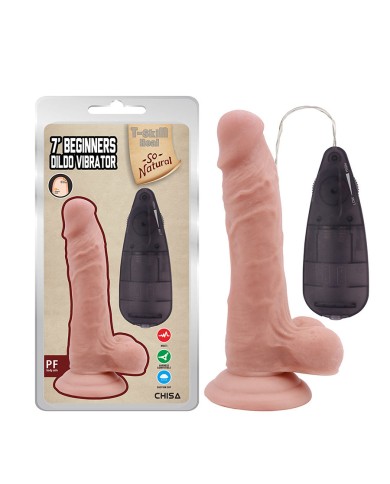 Dildo Vibrator-Flesh 7’ Beginners