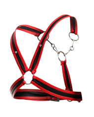 Dngeon Cross Chain Harness By Mob Red