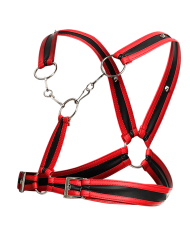 Dngeon Cross Chain Harness By Mob Red