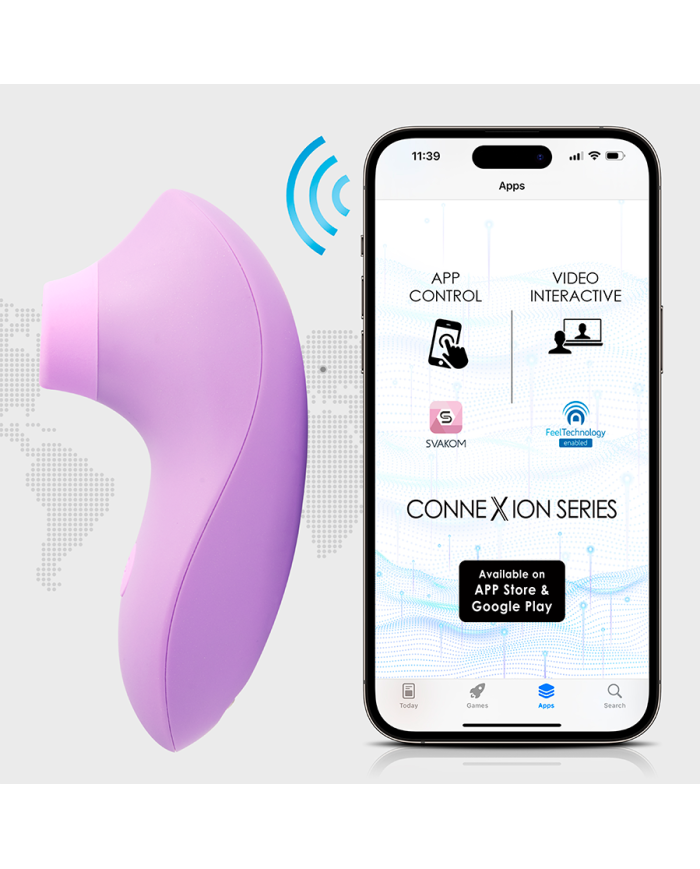Estimulador Clitorial Pulse Lite NEO Lavanda Controlado por APP Global by Svakom