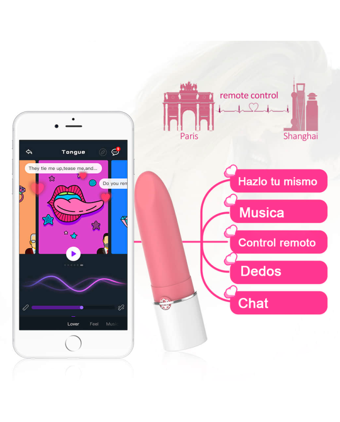 Mini Vibrador Magic Lotus Controlado por APP Global