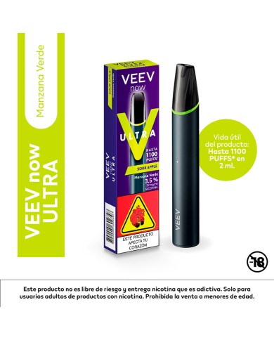 Vapeador Veev Now Ultra Sour Apple x 2 ML