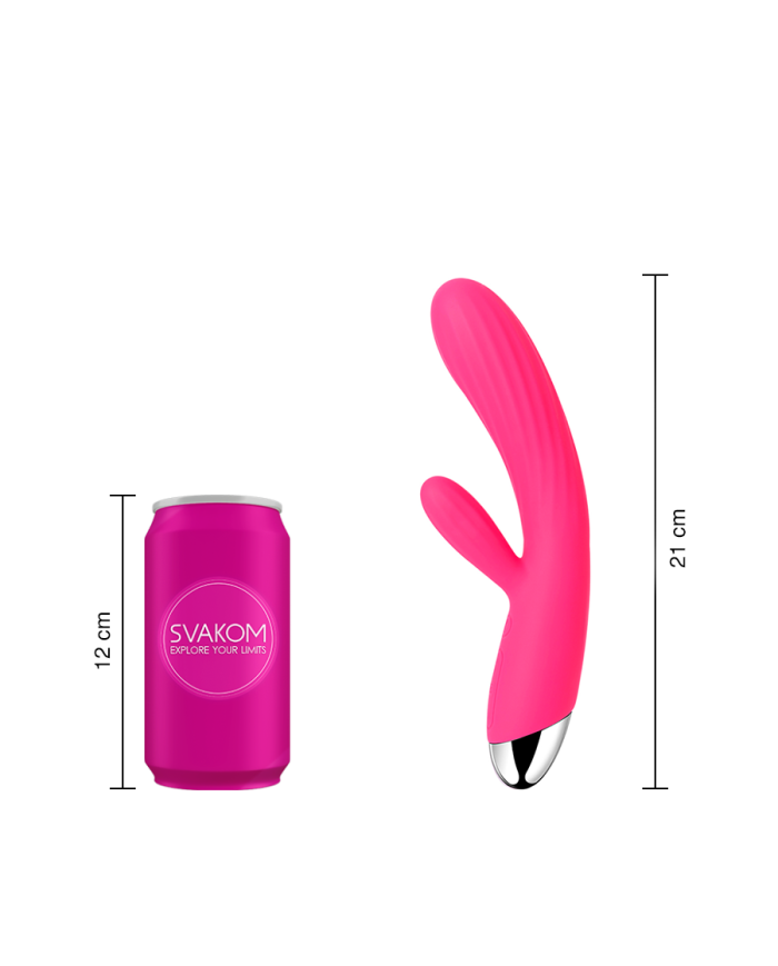 Vibrador de Doble Estimulación Angel Rojo Ciruela By Svakom