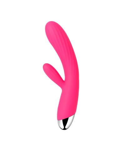 Vibrador de Doble Estimulación Angel Rojo Ciruela By Svakom
