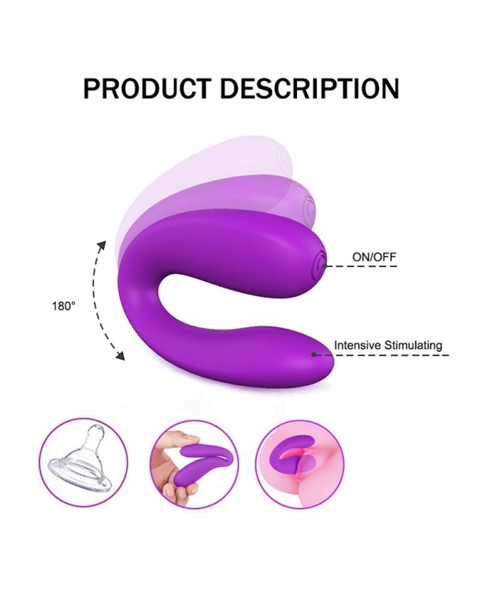 Vibrador Doble Estimulación Vebe Purple