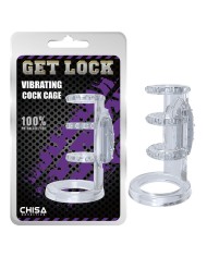 Vibrating Cock Cage Clear