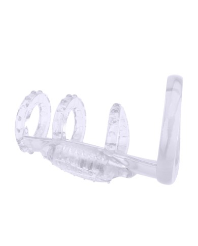 Vibrating Cock Cage Clear