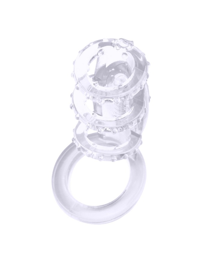 Vibrating Cock Cage Clear