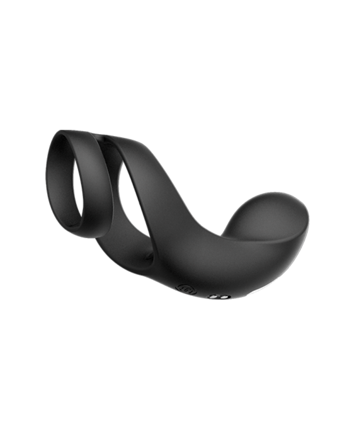 Anillo Doble Estimulador de Perineo Benedict Negro By Svakom
