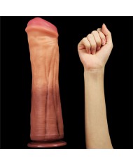 Dildo Silicome 12'' Dual Layered Platinum