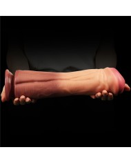 Dildo Silicome 12'' Dual Layered Platinum
