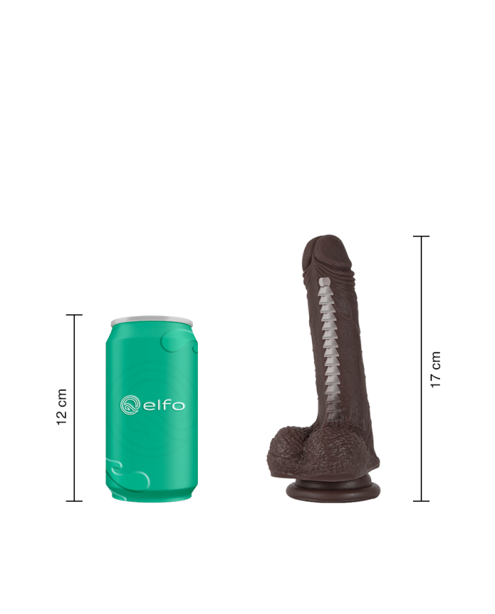Dildo Uriel Brown Flexible