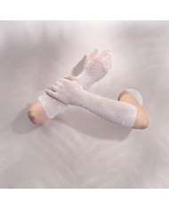 Guantes de Malla Seducción Color Blanco