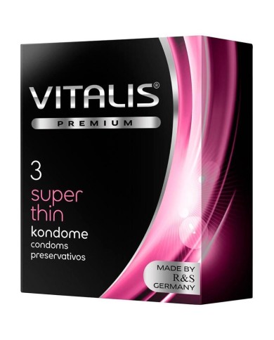 Condón Vitalis Super Thin Ultra Delgado x 3 Unidades