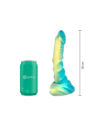 Dildo Anfibio Mediano Amarillo Verde Dildo Anfibio Mediano Amarillo Verde