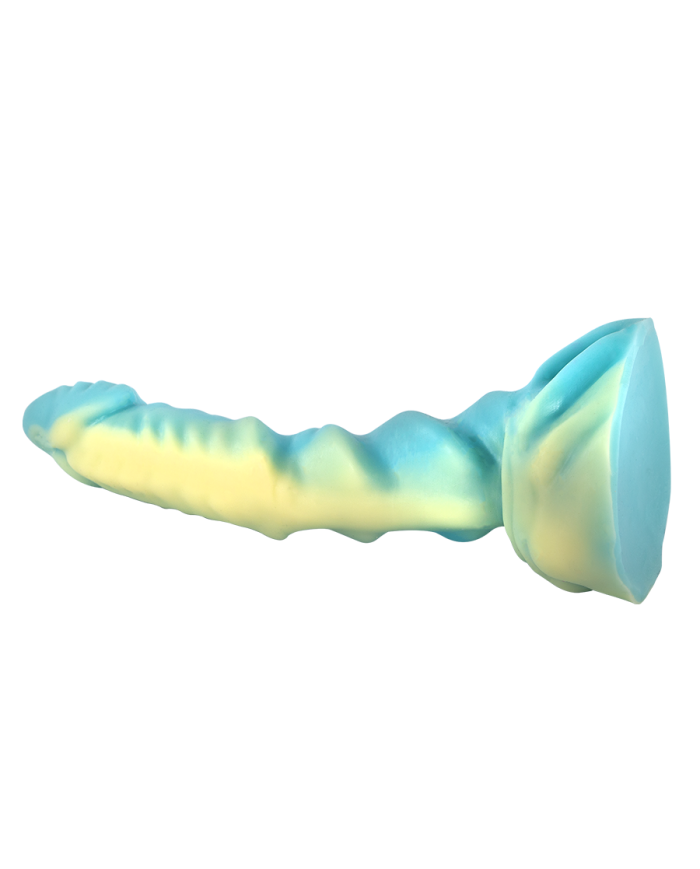 Dildo Anfibio Mediano Amarillo Verde Dildo Anfibio Mediano Amarillo Verde