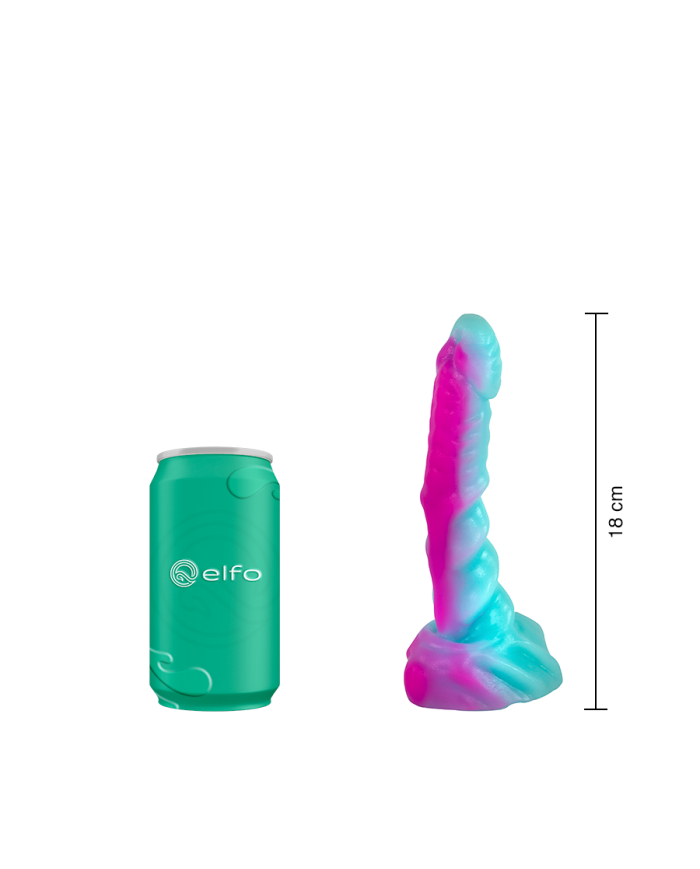 Dildo Anfibio Pequeño Verde Fucsia Dildo Anfibio Pequeño Verde Fucsia