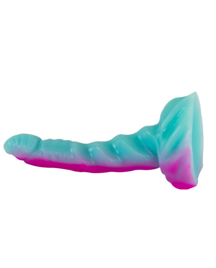 Dildo Anfibio Pequeño Verde Fucsia Dildo Anfibio Pequeño Verde Fucsia