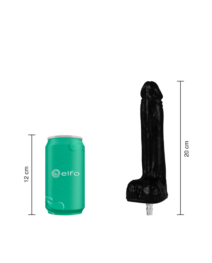 Dildo Paul Black Compatible Con Lovense Machine