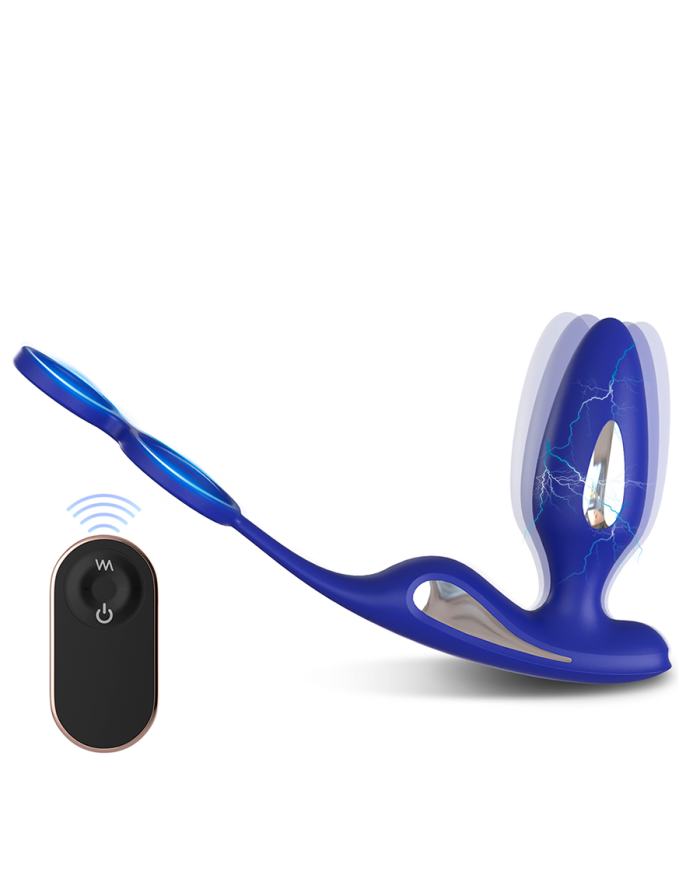 Plug Anal Vibrador con Electroestimulación Lightning a Control Remoto Plug Anal Vibrador con Electroestimulación Lightning a Control Remoto