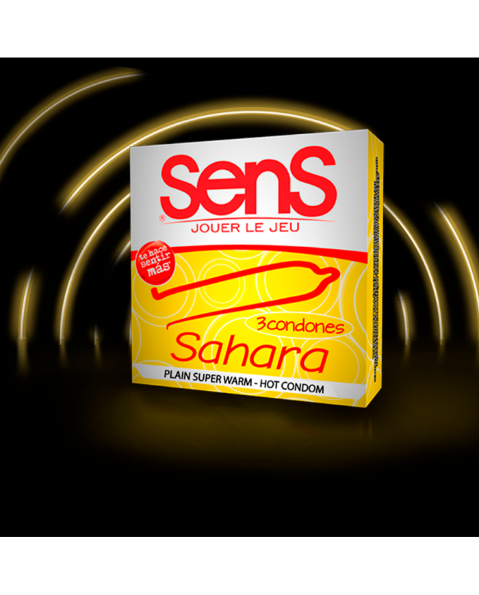 Condón Sens Sahara Sensación Super Caliente x 3 Unidades Condón Sens Sahara Sensación Super Caliente x 3 Unidades