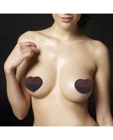 Cubrepezones Red Diamond Heart Nipple