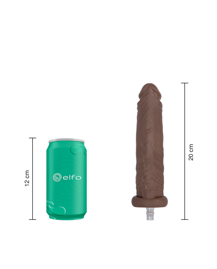 Dildo Jax Chocolate Compatible con Lovense Machine Dildo Jax Chocolate Compatible con Lovense Machine