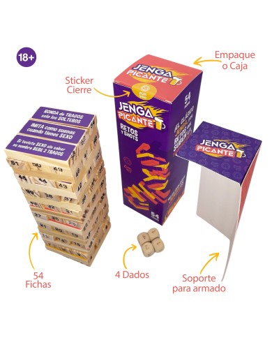 Juego Jenga Picante