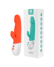 Vibrador Doble Estimulación Wave Naranja Vibrador Doble Estimulación Wave Naranja