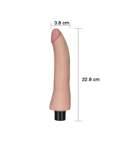 Dildo Vibrador Flesh 9'' Real Softee