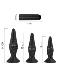 Kit Plugs Anales Vibración Creams Kit Plugs Anales Vibración Creams