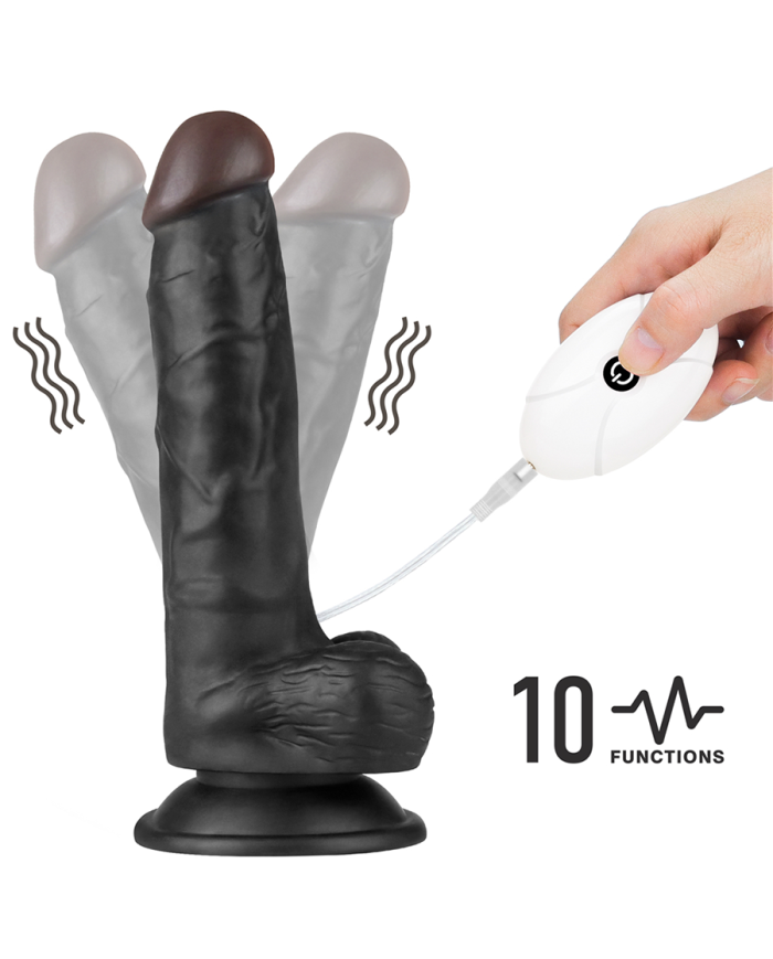 Arnés con Vibración Easy Strapon Set 7.5'' Black
