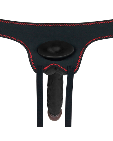 Arnés con Vibración Easy Strapon Set 7.5'' Black