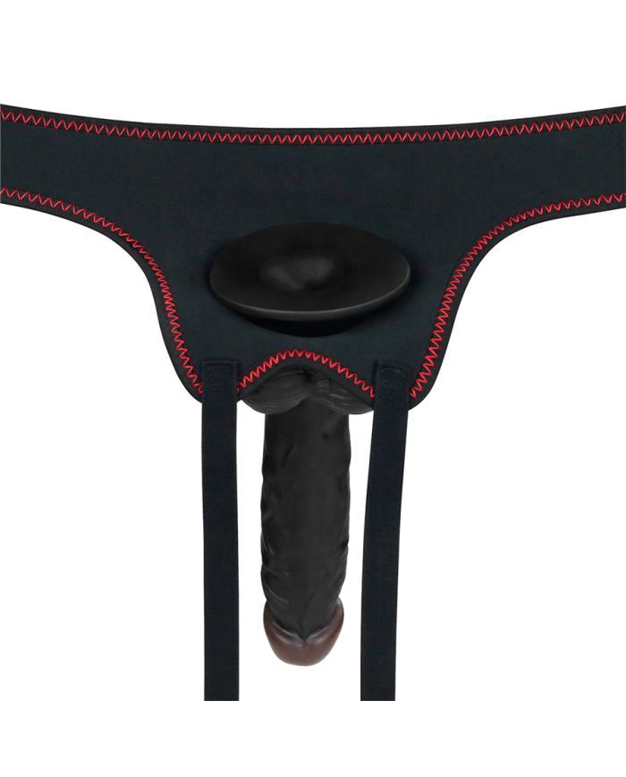 Arnés con Vibración Easy Strapon Set 7.5'' Black
