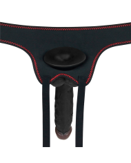 Arnés con Vibración Easy Strapon Set 7.5'' Black