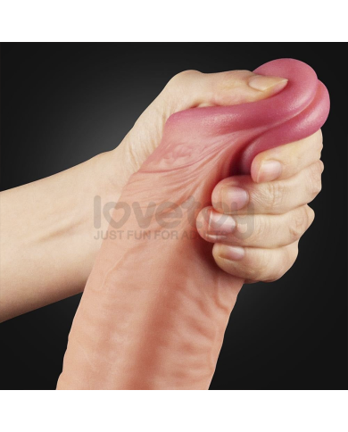Dildo Silicones 12" Dual Layered Platinum Cock