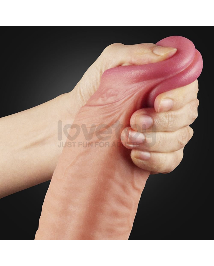 Dildo Silicones 12" Dual Layered Platinum Cock
