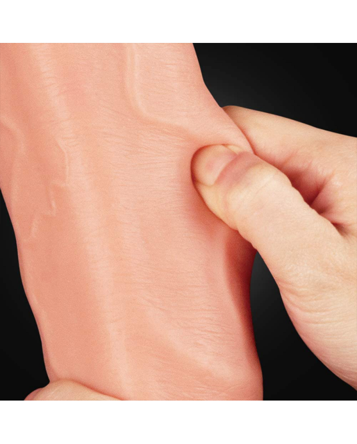 Dildo Silicones 12" Dual Layered Platinum Cock