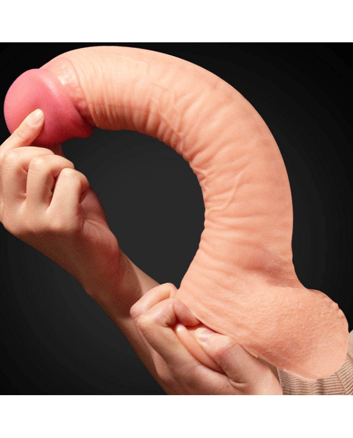 Dildo Silicones 12" Dual Layered Platinum Cock