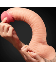 Dildo Silicones 12" Dual Layered Platinum Cock