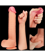Dildo Silicones 12" Dual Layered Platinum Cock