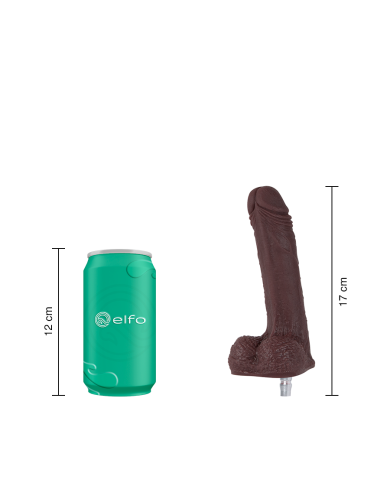 Dildo Uriel Chocolate Nude Compatible Con Lovense Machine