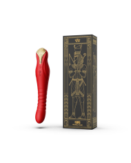 Vibrador de Lujo King Wine Red Controlado por APP Bluetooth by ZALO