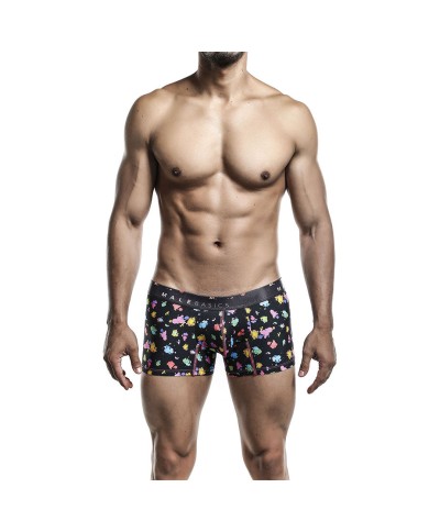 Boxer Corto Descaderado Black Splash