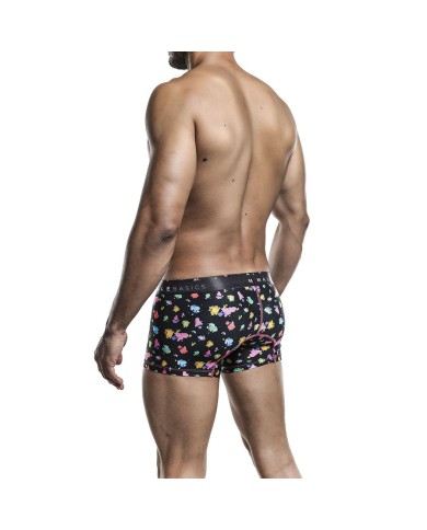 Boxer Corto Descaderado Black Splash
