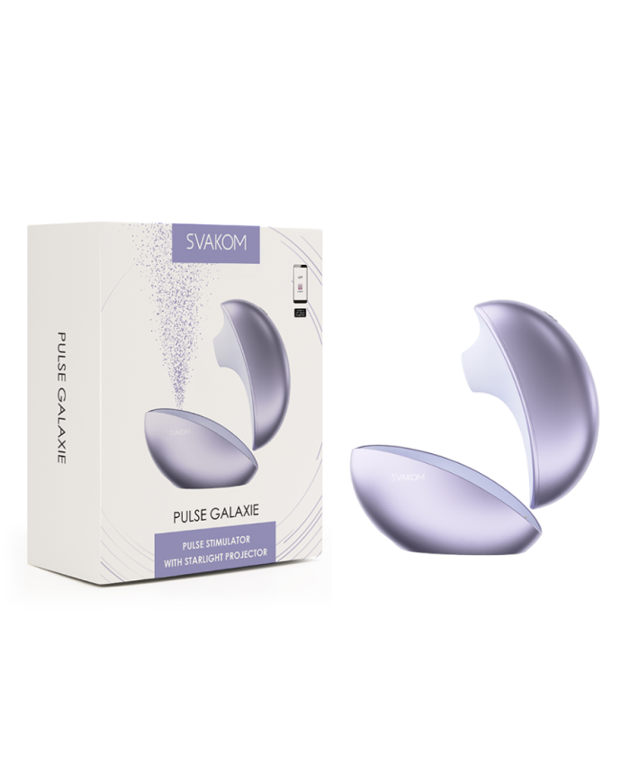 Estimulador Clitorial Pulse Galaxie Lila Metálico Controlado por APP Global By Svakom