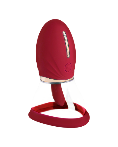 Estimulador y Succionador Clitorial Realov Adoramor Red