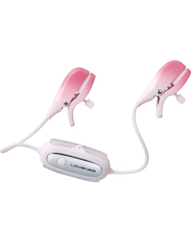 Pinzas para Pezones Vibradoras Gemini Controladas por APP Global By Lovense